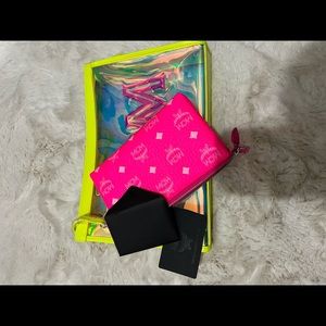 Authentic MCM wristlet with pouch